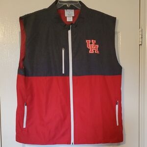Men's Red and Gray University Of Houston Sport Vest, XL